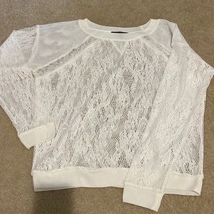 White Crochet Top
